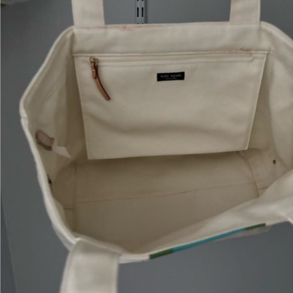 Kate Spade Beige and Green Tote Bag - Picture 2 of 5